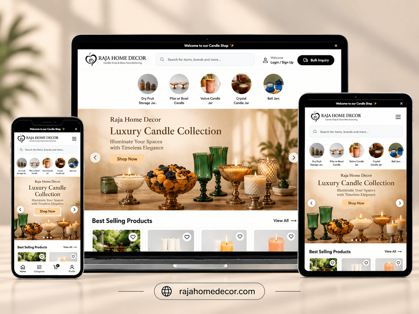 rajahomedecor.com preview